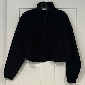 WeWoreWhat Cropped Nylon Quarter Zip